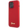 Guess GUHCP13XLSLMGRE iPhone 13 Pro Max 6.7 czerwony/burgundy hard case Silicone Vintage Gold Logo